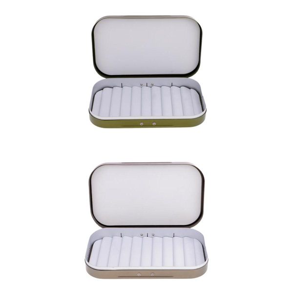 2pcs waterproof aluminum alloy slit foam fly fishing boxes flies tackle box 2 color
2pcs waterproof aluminum alloy slit foam fly fishing boxes flies tackle box 2 color