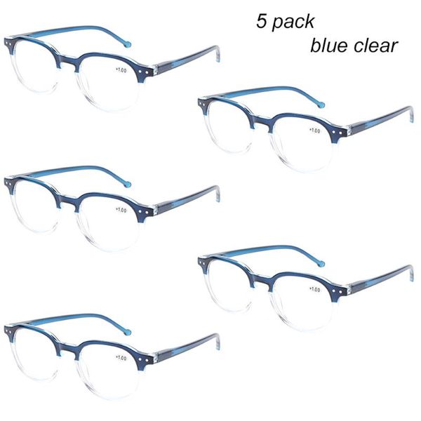 2020 new 5 pack men and women reading glasses hinge readers fashion translucent frame design spring frame material lenses color, White;black
2020 new 5 pack men and women reading glasses hinge readers fashion translucent frame design spring frame material lenses color, White;black