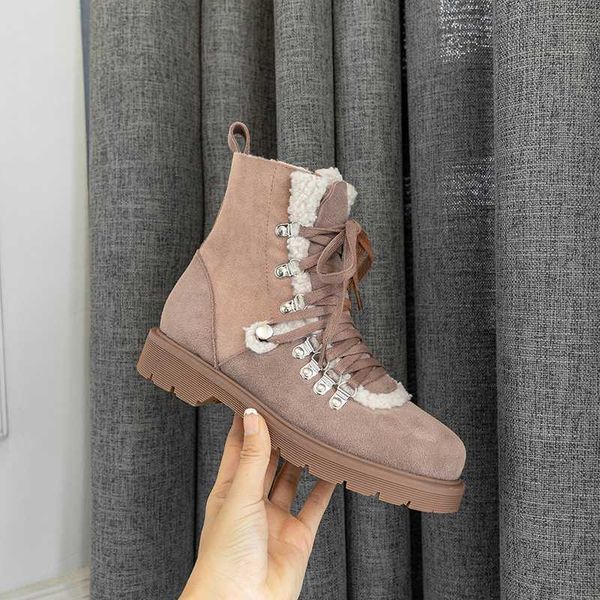 boots winter women shoes genuine leather ankle plus size 22-26.5cm cow suede short fashion snow velvet warm, Black
boots winter women shoes genuine leather ankle plus size 22-26.5cm cow suede short fashion snow velvet warm, Black