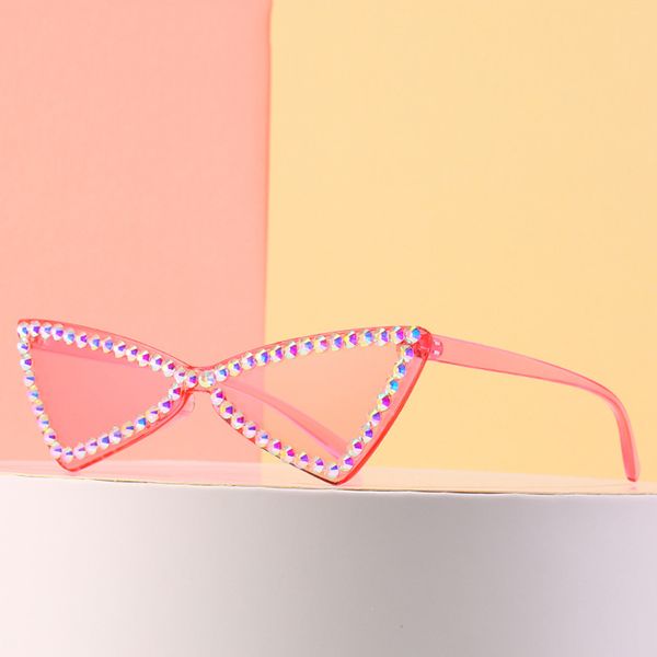 sunglasses cat eye women rimless vintage rhinestone sun glasses female lady candy color punk eyewear triangle shades uv400, White;black
sunglasses cat eye women rimless vintage rhinestone sun glasses female lady candy color punk eyewear triangle shades uv400, White;black