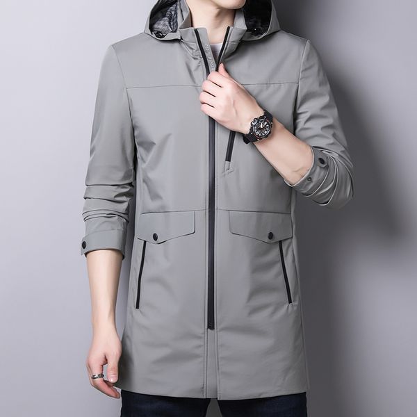new 2020 autumn long hooded jacket young handsome pure color dust coat cultivate morality, Tan;black
new 2020 autumn long hooded jacket young handsome pure color dust coat cultivate morality, Tan;black