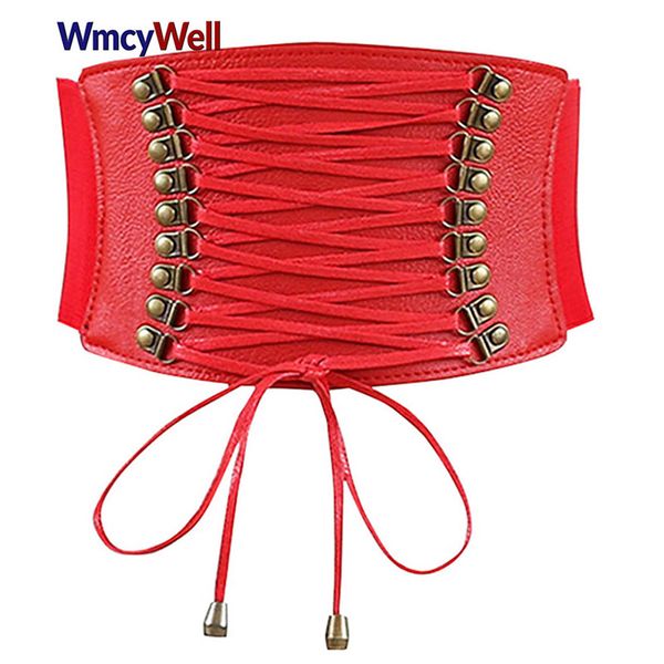 belts wmcywell women pu leather high waist cincher belt corsets training wide slimming body elastic designer shaping bands, Black;brown
belts wmcywell women pu leather high waist cincher belt corsets training wide slimming body elastic designer shaping bands, Black;brown