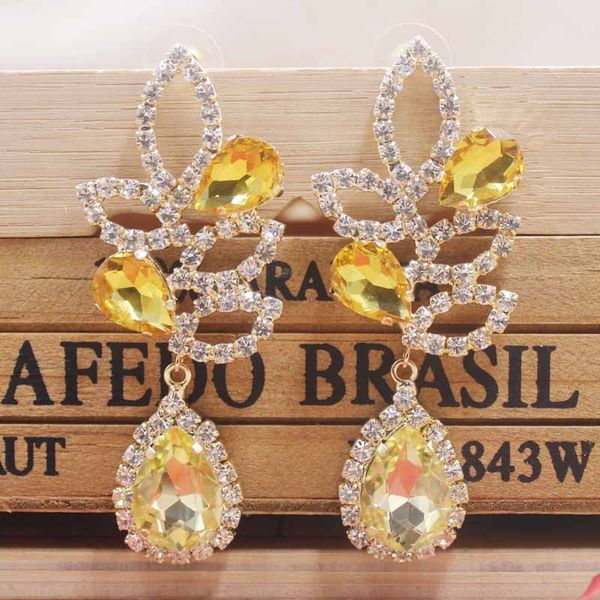 new design shiny yellow wedding /party earring shiny women earring rose gold champagne zerong new rhinestone, Silver
new design shiny yellow wedding /party earring shiny women earring rose gold champagne zerong new rhinestone, Silver