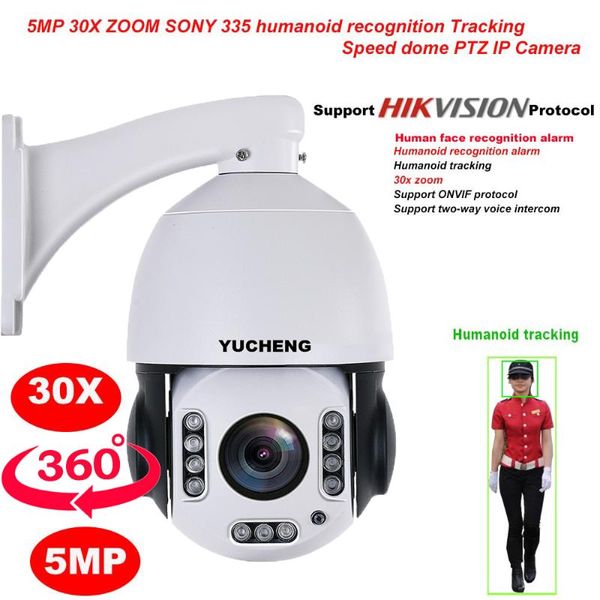 

mini cameras hikvision protocol 5mp 30x zoom sony imx 335 human face recognition auto tracking ptz speed dome ip camera surveillance
