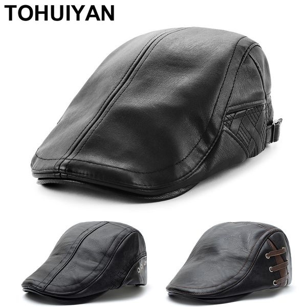 leather newsboy cap for men autumn winter hat thicken warm flat caps vintage boinas gatsby hats male ivy caps t200911, Blue;gray
leather newsboy cap for men autumn winter hat thicken warm flat caps vintage boinas gatsby hats male ivy caps t200911, Blue;gray