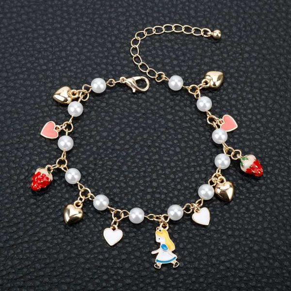 mqchun fashion jewelry alice in wonderland charm strawberry bracelets bangle cute alice heart pearl bracelet girl children gift, Black
mqchun fashion jewelry alice in wonderland charm strawberry bracelets bangle cute alice heart pearl bracelet girl children gift, Black