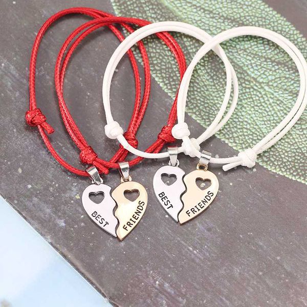 2020 new charm 2 pcs/set friends bracelets for women girls hollow out heart shape pendant bangles bff forever jewelry gifts, Golden;silver
2020 new charm 2 pcs/set friends bracelets for women girls hollow out heart shape pendant bangles bff forever jewelry gifts, Golden;silver