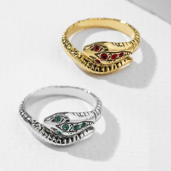 cluster rings retro style personality snake ring fashion high-end metal unique design jewelry gift, Golden;silver
cluster rings retro style personality snake ring fashion high-end metal unique design jewelry gift, Golden;silver