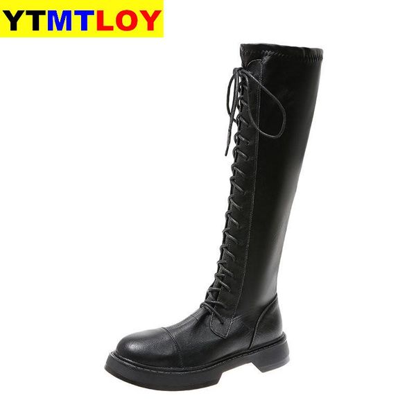2020 fashion boots women leather knee-high lace-up motorcycle boots round toe pu winter 35-40, Black
2020 fashion boots women leather knee-high lace-up motorcycle boots round toe pu winter 35-40, Black