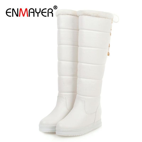 enmayer площади toe высота увеличение snow boots pu колено вниз boots скольжения на плоский твердая перекрестная привязанные зима женская об, Black
enmayer площади toe высота увеличение snow boots pu колено вниз boots скольжения на плоский твердая перекрестная привязанные зима женская об, Black
