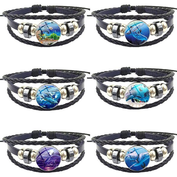charm bracelets for woman vintage statement ladies glass black leather bracelet bangle women handmade maxi 3d dolphin picture, Golden;silver
charm bracelets for woman vintage statement ladies glass black leather bracelet bangle women handmade maxi 3d dolphin picture, Golden;silver