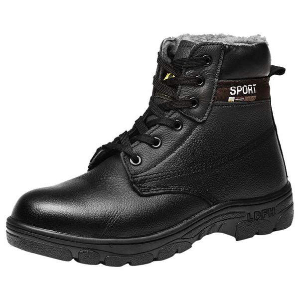 sagace new men's cotton boots pu anti-skid anti-puncture work safety labor insurance shoes protection plus cashmere ankle boots, Black
sagace new men's cotton boots pu anti-skid anti-puncture work safety labor insurance shoes protection plus cashmere ankle boots, Black