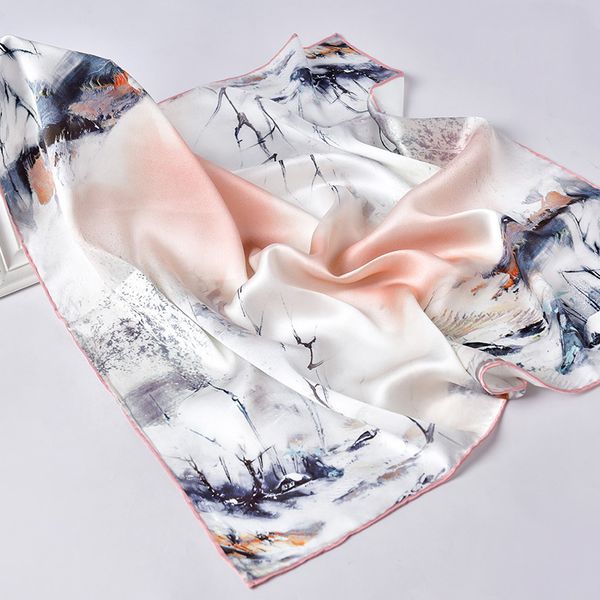 100% real scarf for women floral print silk satin hijab scarfs square neckerchief bandana scarves for ladies, Blue;gray
100% real scarf for women floral print silk satin hijab scarfs square neckerchief bandana scarves for ladies, Blue;gray