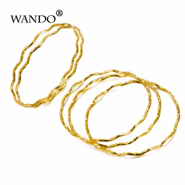 wando 5pcs/lot gold color bangles for women ethiopian wedding round bracelets arab dubai jewelry african trendy gifts b84, Black
wando 5pcs/lot gold color bangles for women ethiopian wedding round bracelets arab dubai jewelry african trendy gifts b84, Black