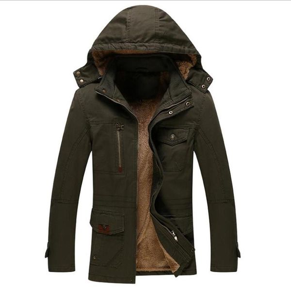 men winter hooded warm down jackets wool liner thicker warm long parkas new fashion men outwear casual winter jackets size 4xl, Black
men winter hooded warm down jackets wool liner thicker warm long parkas new fashion men outwear casual winter jackets size 4xl, Black