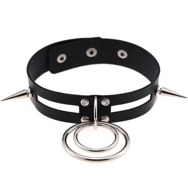 kmvexo oversized rivet choker necklace women pu leather collar bondage o-round gothic necklaces punk club party jewelry, Golden;silver
kmvexo oversized rivet choker necklace women pu leather collar bondage o-round gothic necklaces punk club party jewelry, Golden;silver