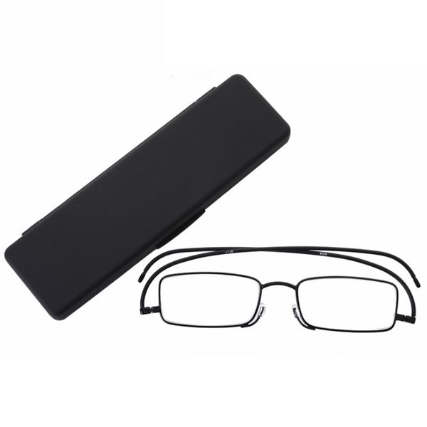 comfortable and elegant long leg reading glasses clear metal frame reading glasses and case, White;black
comfortable and elegant long leg reading glasses clear metal frame reading glasses and case, White;black