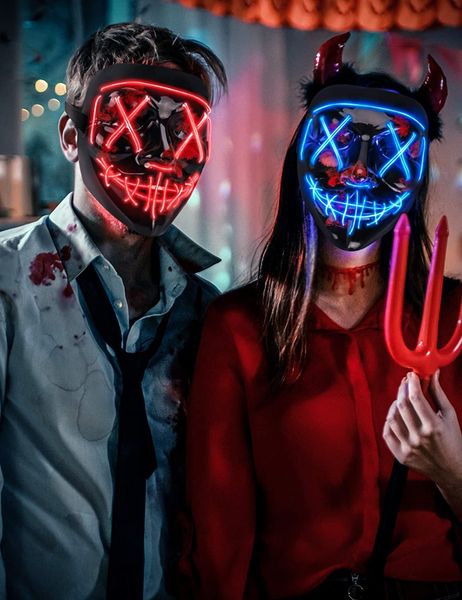 led light up halloween mask scary rave glow led face mask 3 lighting modes & el wire for costume&cosplay party adjustable eco-friendl
led light up halloween mask scary rave glow led face mask 3 lighting modes & el wire for costume&cosplay party adjustable eco-friendl