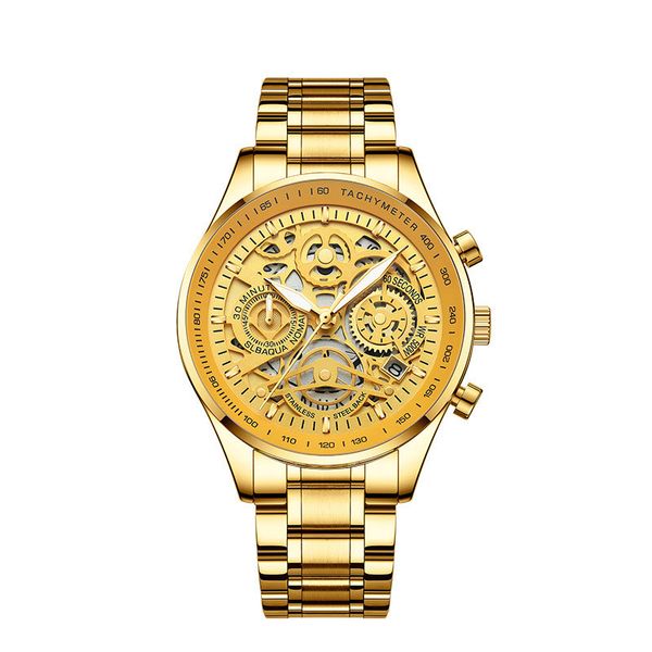 Mayforest Mens Watches Luxury Brand Fashion Gold Skeleton Quartz Watch Men Sport Wristwatch Waterproof Clock Male Relogio Masculino
Mayforest Mens Watches Luxury Brand Fashion Gold Skeleton Quartz Watch Men Sport Wristwatch Waterproof Clock Male Relogio Masculino