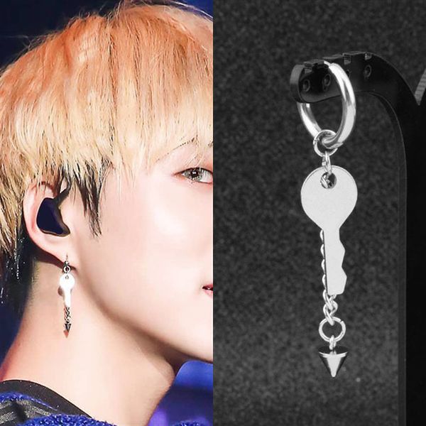 stud kpop korean men simple key taper stainless steel earrings fashion jewelry wholesale, Golden;silver
stud kpop korean men simple key taper stainless steel earrings fashion jewelry wholesale, Golden;silver