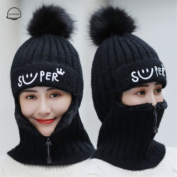 new winter hats set women knitted wool hat mask lady warm velvet thick cycling beanies skullies hat female collar jumper cap, Blue;gray
new winter hats set women knitted wool hat mask lady warm velvet thick cycling beanies skullies hat female collar jumper cap, Blue;gray