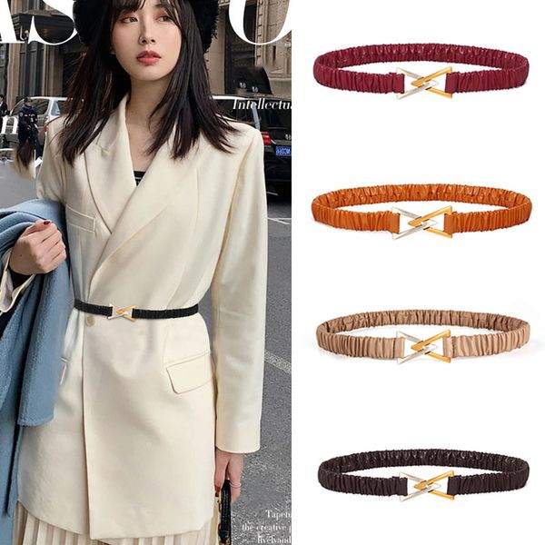 belts for women pu leather gold vintage bucke belt for women 's dress ladies female elasticity waistband, Black;brown
belts for women pu leather gold vintage bucke belt for women 's dress ladies female elasticity waistband, Black;brown