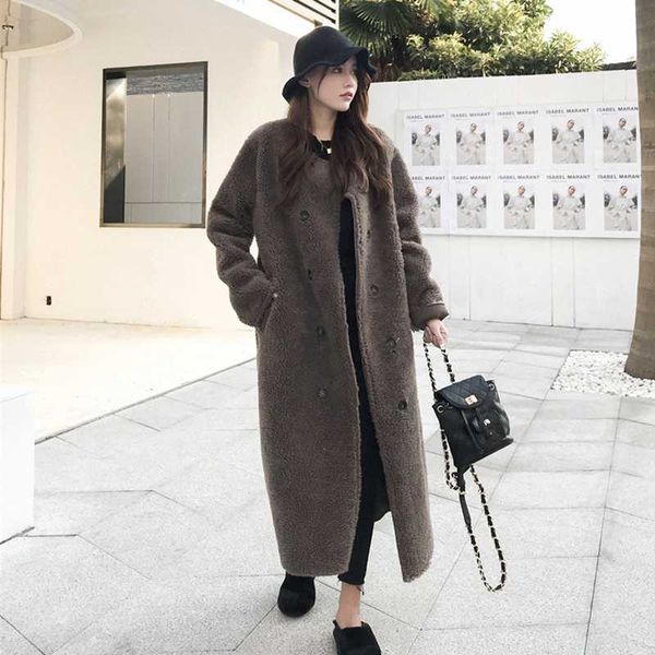women's fur & faux d-one 2021 coat loose thick warm women solid o-neck temperament casual overcoat ladies jacket 202, Black
women's fur & faux d-one 2021 coat loose thick warm women solid o-neck temperament casual overcoat ladies jacket 202, Black