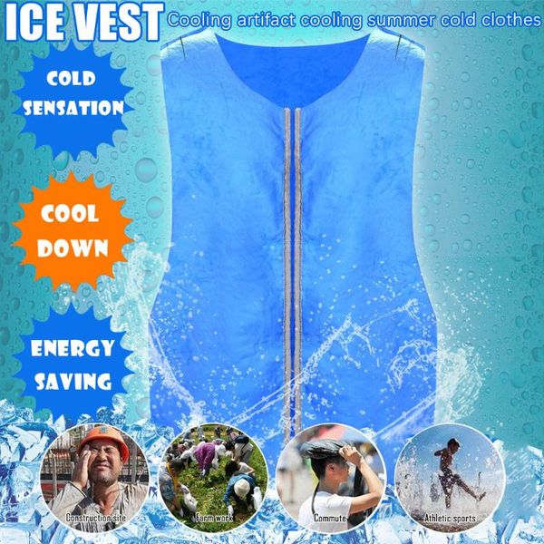 outdoor t-shirts ice vest summer camping hiking kitchen high temperature heatstroke zipper iced cooling artifact large size #e, Gray;blue
outdoor t-shirts ice vest summer camping hiking kitchen high temperature heatstroke zipper iced cooling artifact large size #e, Gray;blue