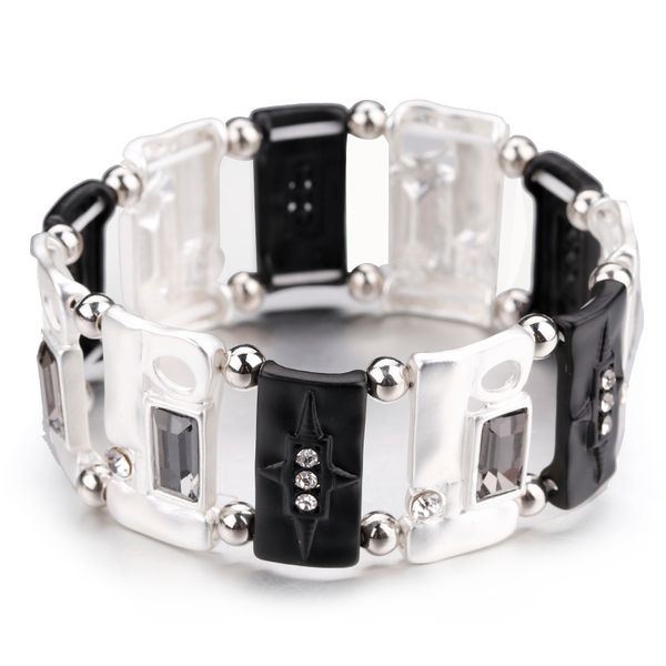 allyes luxury bracelets for women beads star pattern geometric square metal charm bracelet female jewelry, Golden;silver
allyes luxury bracelets for women beads star pattern geometric square metal charm bracelet female jewelry, Golden;silver