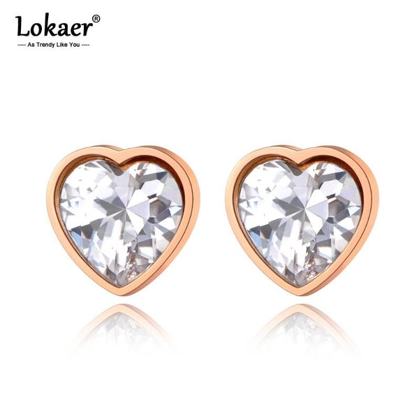 stud lokaer sparkling titanium stainless steel cubic zirconia love heart wedding earrings for women cz crystl jewelry e20096, Golden;silver
stud lokaer sparkling titanium stainless steel cubic zirconia love heart wedding earrings for women cz crystl jewelry e20096, Golden;silver