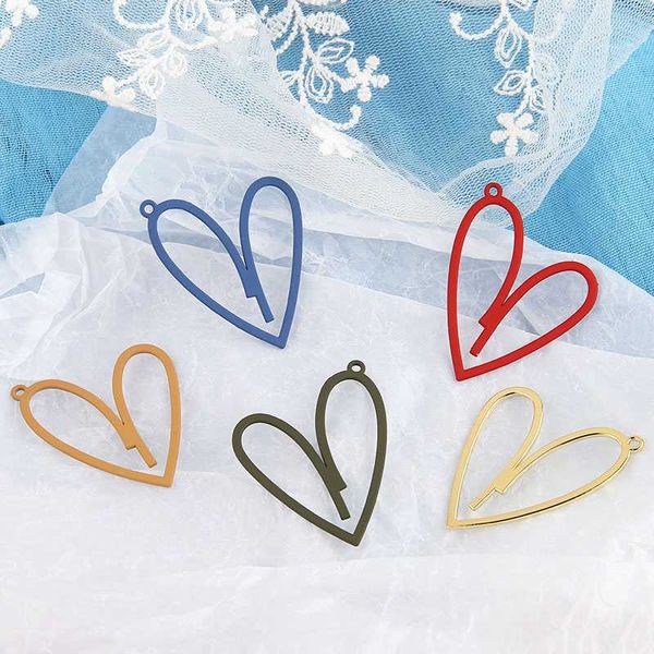 10pcs korean fashion alloy matte spray paint hollow heart statement earrings for women pendant material diy jewelry accessories, Silver
10pcs korean fashion alloy matte spray paint hollow heart statement earrings for women pendant material diy jewelry accessories, Silver