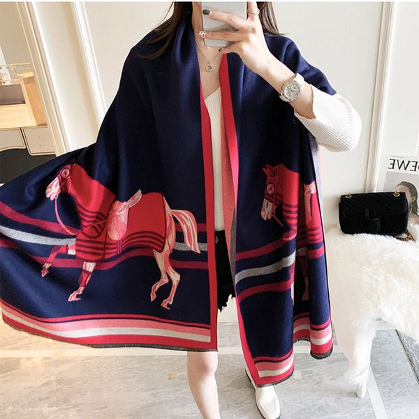 2020 new fashion winter scarf women cashmere warm foulard lady luxury retro horse scarves soft bufanda shawls wraps, Blue;gray
2020 new fashion winter scarf women cashmere warm foulard lady luxury retro horse scarves soft bufanda shawls wraps, Blue;gray