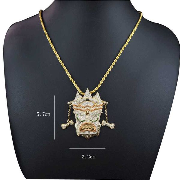 pendant necklaces 2021 style hip-hop dog head zircon inlaid heavy industry street hipster necklace accessories, Silver
pendant necklaces 2021 style hip-hop dog head zircon inlaid heavy industry street hipster necklace accessories, Silver