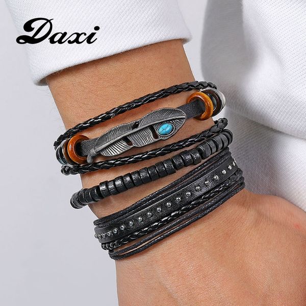 daxi men fashion bracelets for mens charms bracelet beaded braclets braided leather bracelet men accessories jewelry gift, Golden;silver
daxi men fashion bracelets for mens charms bracelet beaded braclets braided leather bracelet men accessories jewelry gift, Golden;silver