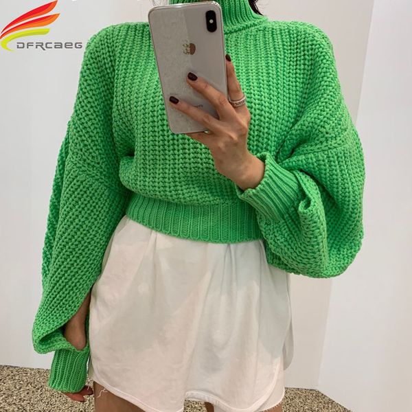 new 2020 autumn winter women's sweaters oversize back zipper up turtleneck korean green pink white gray ladies pullovers, White;black
new 2020 autumn winter women's sweaters oversize back zipper up turtleneck korean green pink white gray ladies pullovers, White;black