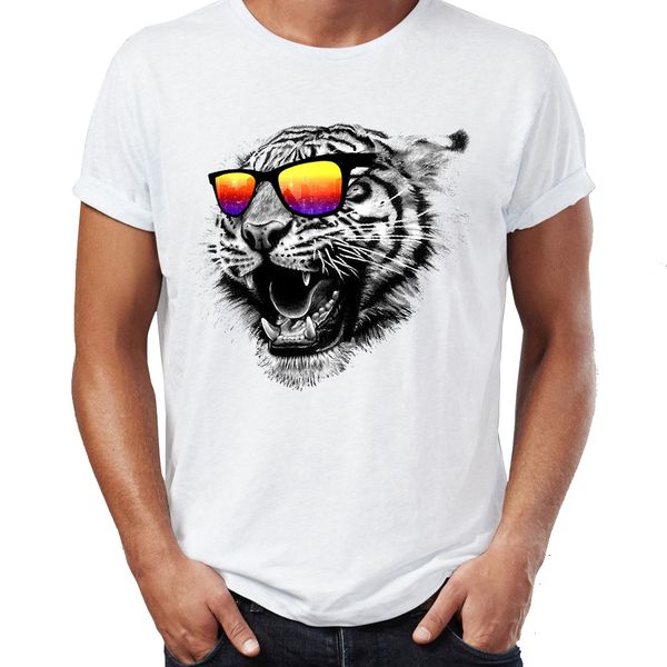 men's t shirt awesome art tiger wearing shades looking at city skyline nature's tee
men's t shirt awesome art tiger wearing shades looking at city skyline nature's tee