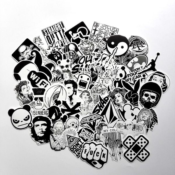 100pcs black white stickers pack non-random graffiti car bike luggage sticker lapskateboard motor water bottle decal
100pcs black white stickers pack non-random graffiti car bike luggage sticker lapskateboard motor water bottle decal