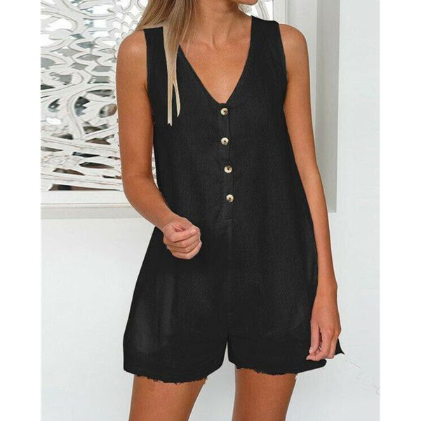 women's casual playsuit casual jumpsuit beach summer holiday shorts romper ladies sleepwear nightwear clothes, Black;white
women's casual playsuit casual jumpsuit beach summer holiday shorts romper ladies sleepwear nightwear clothes, Black;white