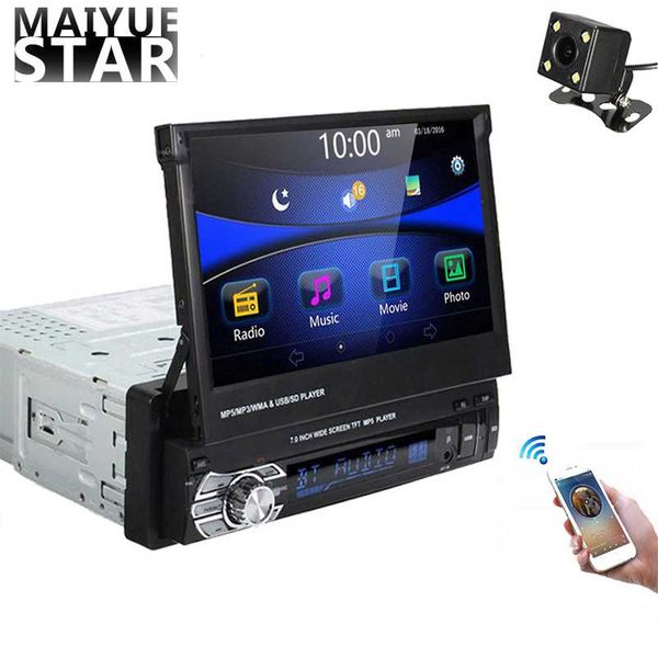 maiyue star 7-inch hd automatic car stereo radio bluetooth 1din touch screen display dvd mp5 sd fm usb player rear view camera
maiyue star 7-inch hd automatic car stereo radio bluetooth 1din touch screen display dvd mp5 sd fm usb player rear view camera