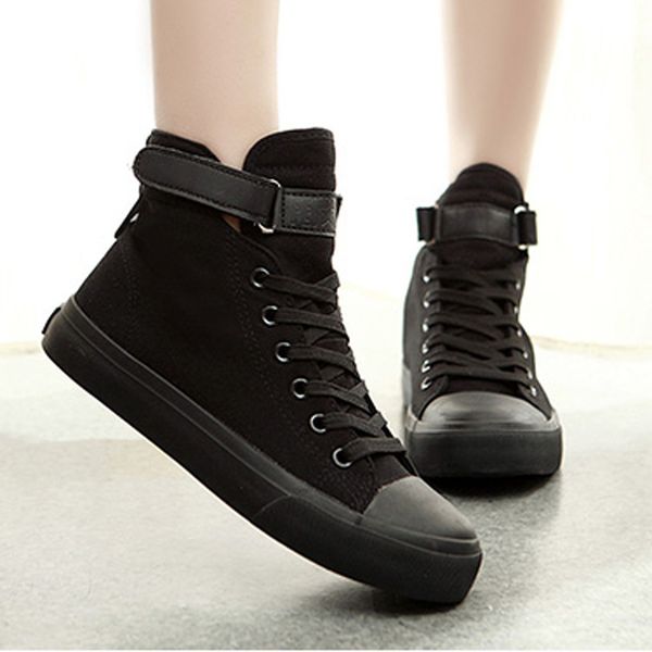 female sneakers black canvas shoes white women casual shoes flat female basket lace up solid trainers chaussure femme 987
female sneakers black canvas shoes white women casual shoes flat female basket lace up solid trainers chaussure femme 987