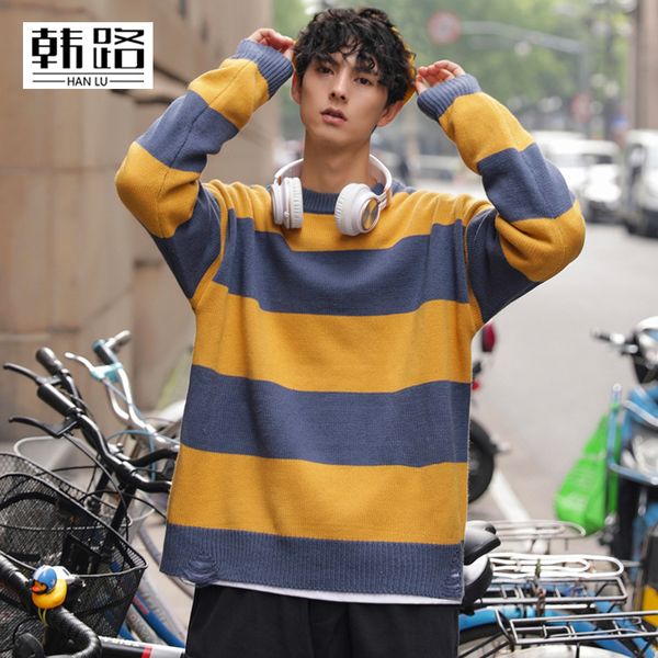 fabric sport sweater men hip hop retro aesthetic men clothing sweatshirt pullover vintage striped ropa hombre sweater by50my, White;black
fabric sport sweater men hip hop retro aesthetic men clothing sweatshirt pullover vintage striped ropa hombre sweater by50my, White;black