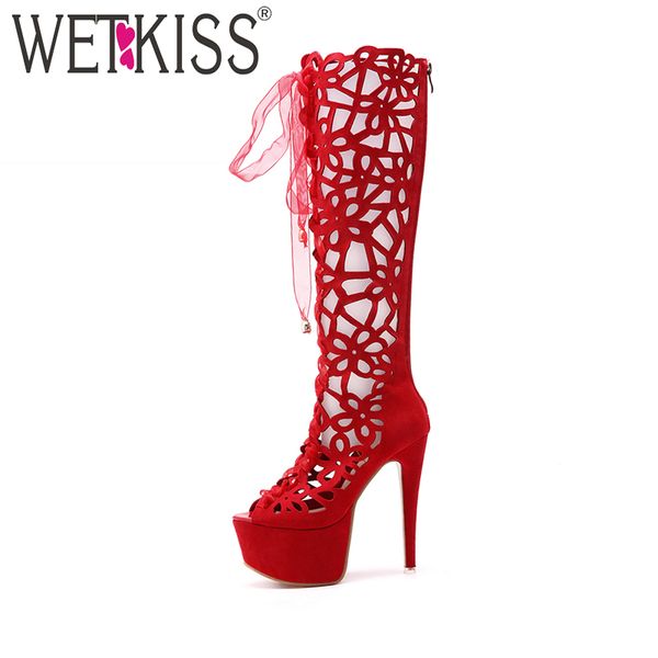 boots wetkiss knee high summer women peep toe heel cutout zip footwear fashion cross tied ladies platform shoes 2021, Black
boots wetkiss knee high summer women peep toe heel cutout zip footwear fashion cross tied ladies platform shoes 2021, Black