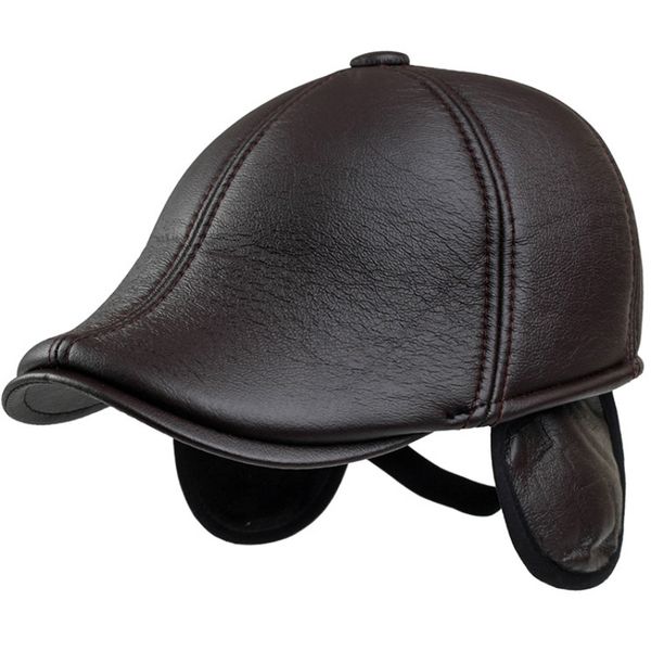berets winter beret caps for men pu leather solid hat british retro thicken flat cap boina, Blue;gray
berets winter beret caps for men pu leather solid hat british retro thicken flat cap boina, Blue;gray