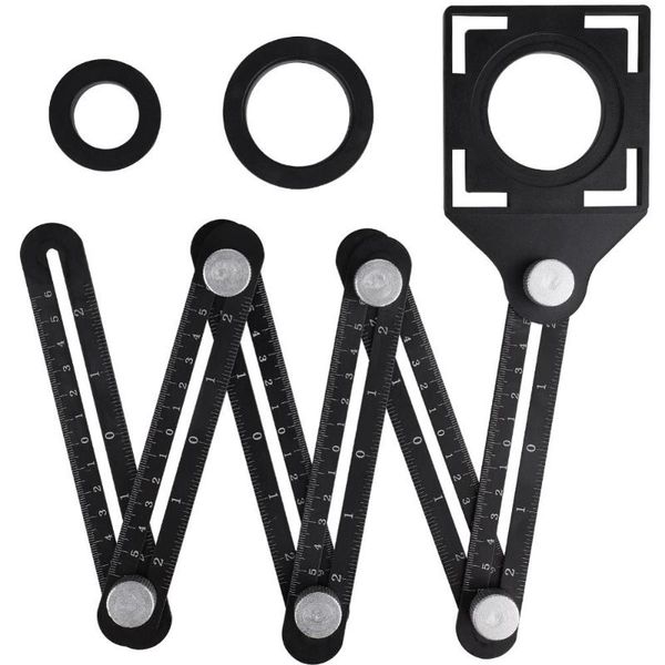 adjustable multi angle ruler tile hole locator 6 folding metal measuring ruler drill guide openings locator
adjustable multi angle ruler tile hole locator 6 folding metal measuring ruler drill guide openings locator