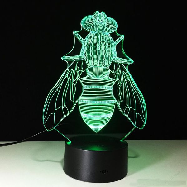 3d the fly illusion lamp night light dc 5v usb powered 5th battery wholesale dropshipping ing
3d the fly illusion lamp night light dc 5v usb powered 5th battery wholesale dropshipping ing