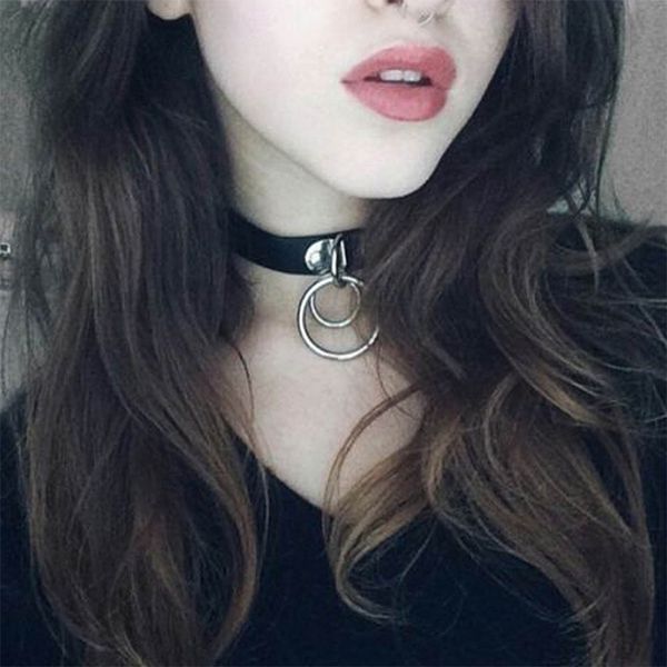 double o-round charm choker necklace for women pu leather chocker handmade metal collar punk gothic necklace fashion jewellry, Golden;silver
double o-round charm choker necklace for women pu leather chocker handmade metal collar punk gothic necklace fashion jewellry, Golden;silver