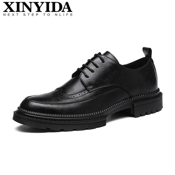 2020 brand xinyida pointed toe men leather shoes lace up breathable casual business men shoes fashion dress szie 38-44, Black
2020 brand xinyida pointed toe men leather shoes lace up breathable casual business men shoes fashion dress szie 38-44, Black
