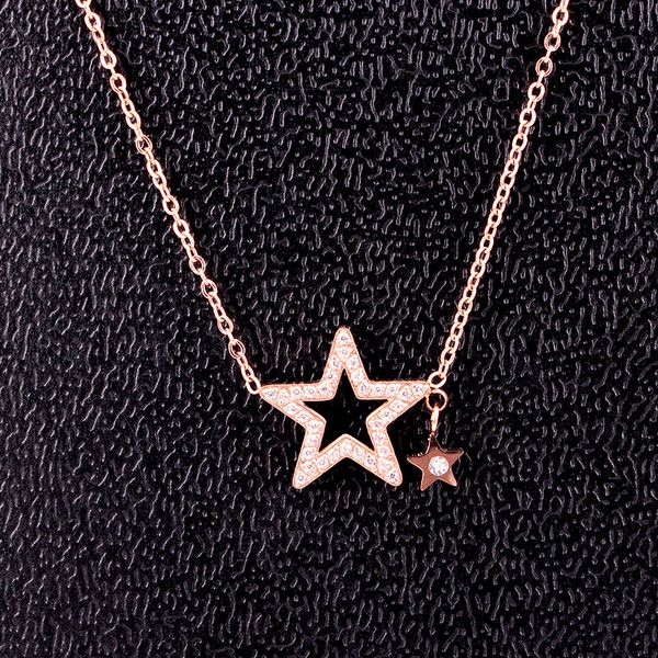 chains fashion jewelry women romantic stars cute love necklace stainless steel with cubic zirconia chain necklaces girl gift, Silver
chains fashion jewelry women romantic stars cute love necklace stainless steel with cubic zirconia chain necklaces girl gift, Silver