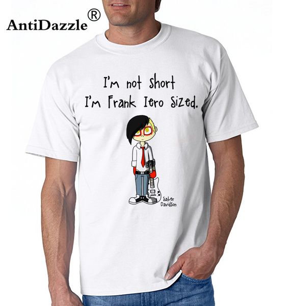 смешные t-shirt men я не короткий я айеро размер футболка подростковой мультфильм одежда плюс размер tops