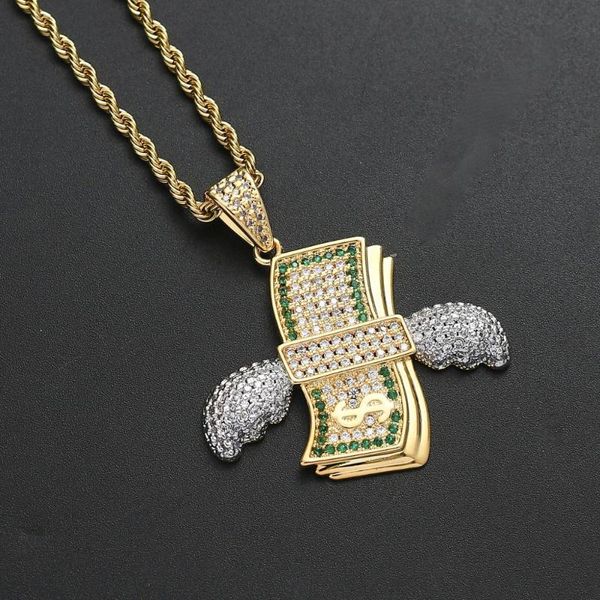 hip hop cz stone paved bling out flying dollars money pendants necklace for men rapper jewelry gold color, Silver
hip hop cz stone paved bling out flying dollars money pendants necklace for men rapper jewelry gold color, Silver